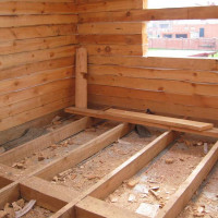 Izolacja podłogi za pomocą kłód: materiały do ​​izolacji termicznej + schematy izolacji