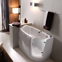 Ngồi bồn tắm cho phòng tắm nhỏ: tầm nhìn, thiết bị + cách chọn