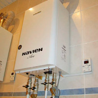 Onderhoud van gasketels Navien: instructie over installatie, aansluiting en configuratie