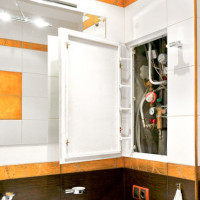 Revisie sanitairluiken voor de badkamer en het toilet: types, plaatsingsregels, montagemogelijkheden