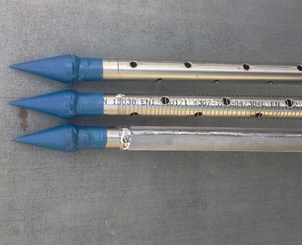 Filtre d'admission à puits mince amélioré
