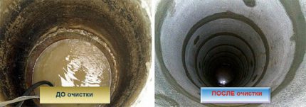 Désinfection et nettoyage de puits en béton