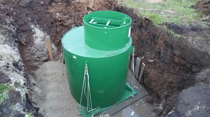 Caisson dans la fosse
