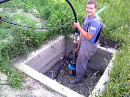 Alimentation en eau d'un puits