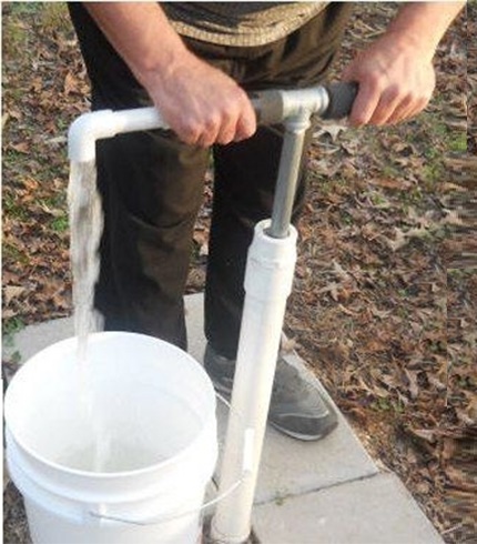 Afgewerkte pomp