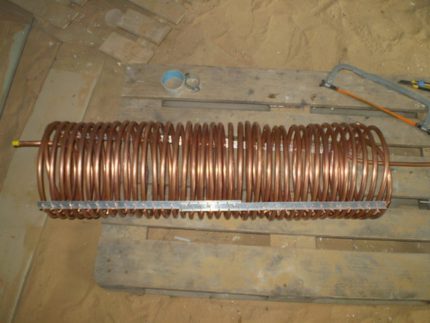 Verdamper en condensorbatterij