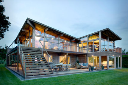 Ecohouse vitré circulaire