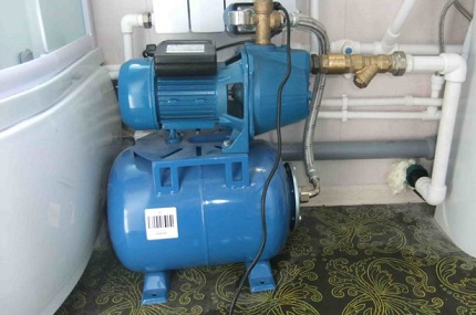 Gebruik van boosterpompstation