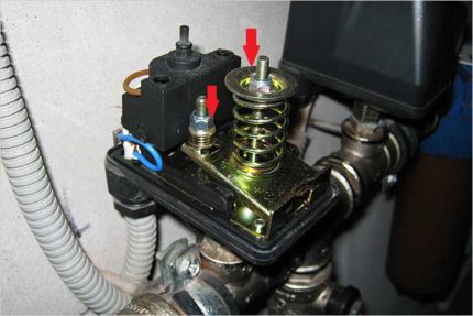 Điều chỉnh công tắc áp suất