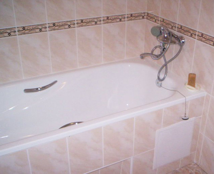 Revêtement de bain bricolage
