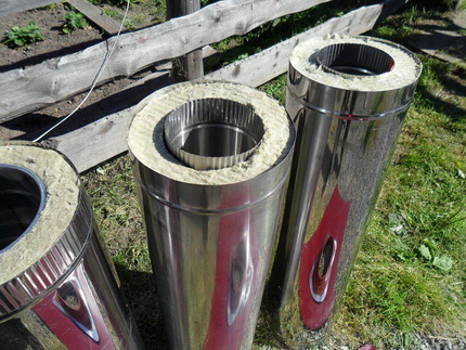 Geïsoleerde coaxiale schoorsteen