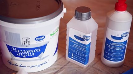 Bulk acryl voor een badkuip