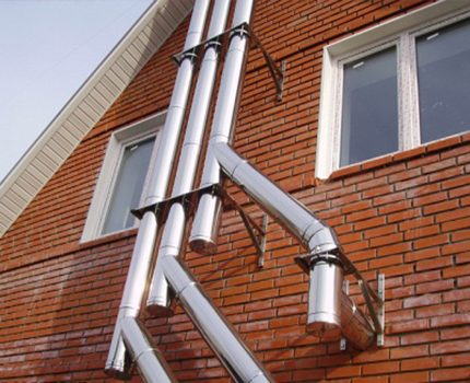 Các tính năng của bố trí của ống khói
