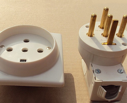 Verzonken voedingsconnector