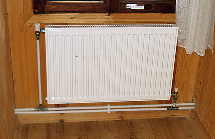 Tweepijpsverwarming in een woonhuis