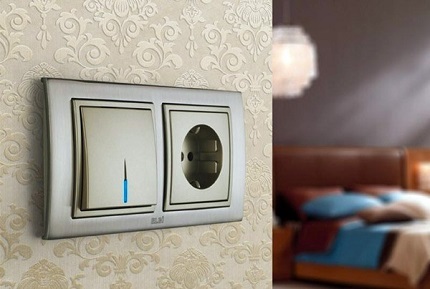 Socket and switch in one housing