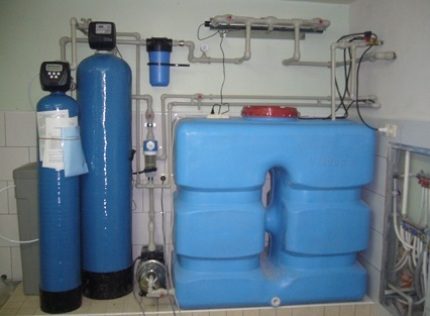 Installatie binnentank