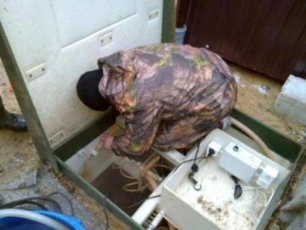 Installatie van septic tank Topas