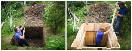 Uitgravingsput voor septic tank Topas