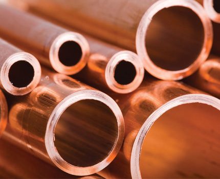 Koperen buizen voor stoomverwarming