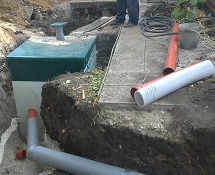 Installation d'une fosse septique