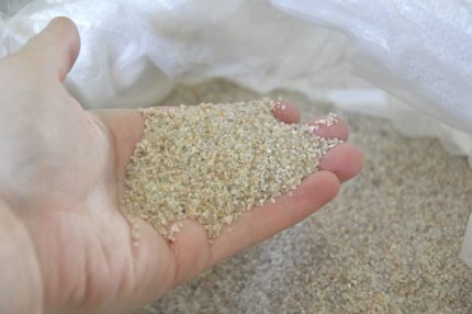 Sable de quartz pour filtre de piscine