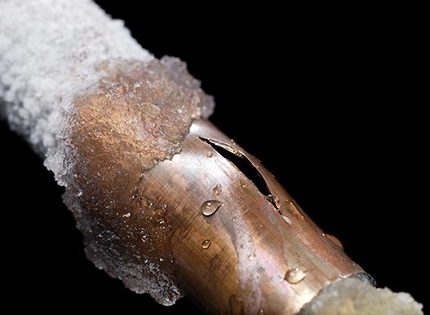 Metal pipe rupture