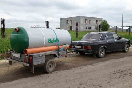 Transport de fosse septique Flotenk