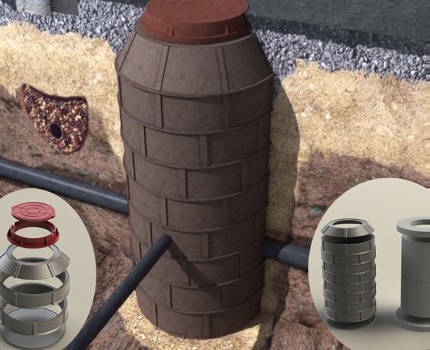 Mozhklny wells for a waterproofing of a concrete septic tank