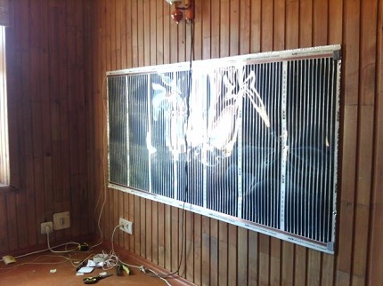 IR film wandverwarming