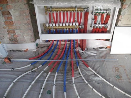 Radiale verwarming distributie