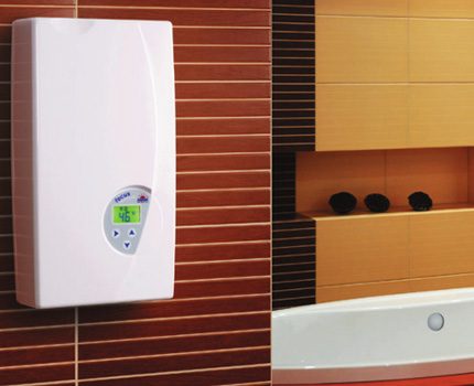 Boiler in de badkamer