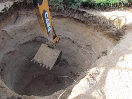 Le travail des machines spéciales pour l'excavation