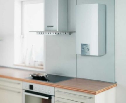Gas doorstroomverwarmer