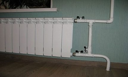 Handmatige radiatorbypass