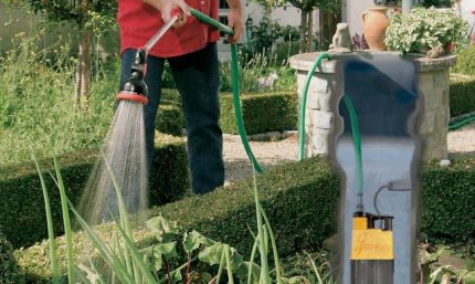 Direct water geven