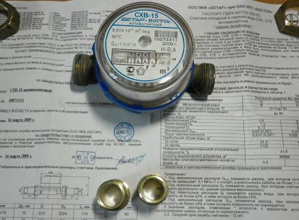 Huishoudelijke watermeter