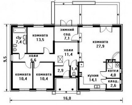 Plan van het huis