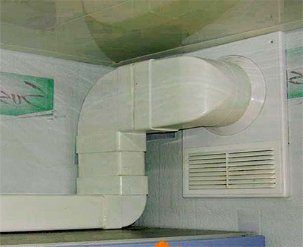 Zelftappend ventilatierooster aan de muur