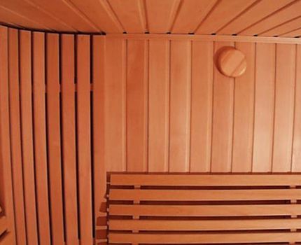 Sauna bien ventilé
