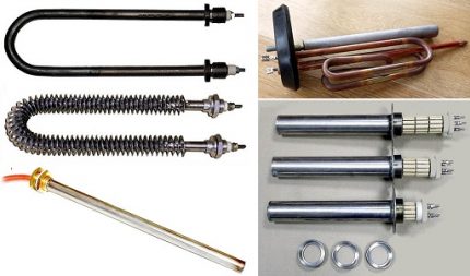 Variétés d'éléments chauffants