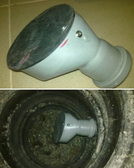 Homemade pipe water trap