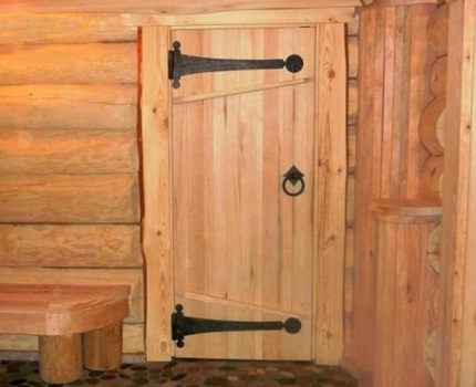 The gap under the steam room door