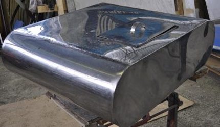 Tank voor een zomerse douche - roestvrij staal