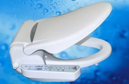 Flush bidet toiletdeksel