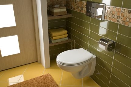Manque d'installation pour les toilettes