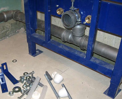 Installatie van rioolafvoer