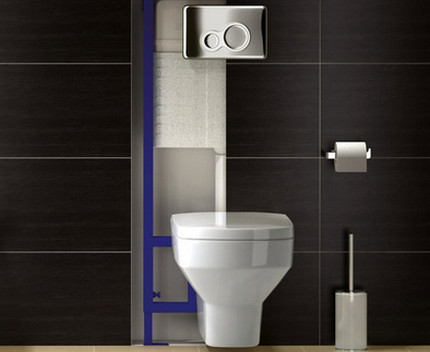 WC met frame-installatie