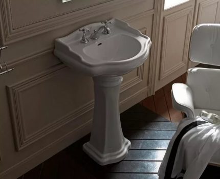 Pedestal wall mount