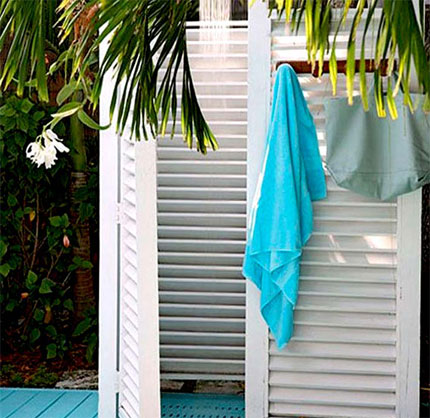 Zomer douche in het land